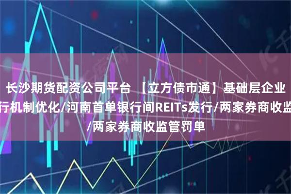 长沙期货配资公司平台 【立方债市通】基础层企业注册发行机制优化/河南首单银行间REITs发行/两家券商收监管罚单