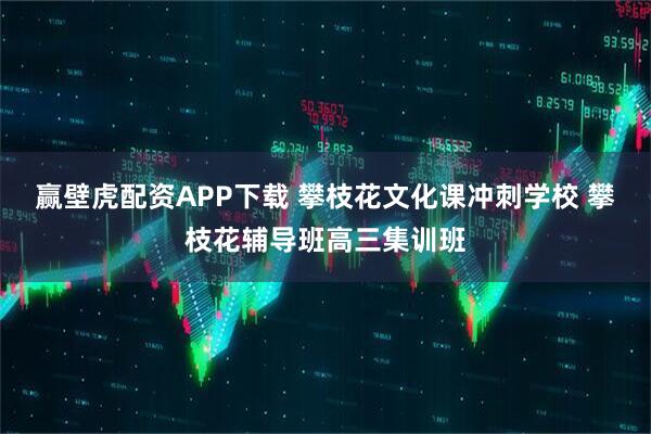 赢壁虎配资APP下载 攀枝花文化课冲刺学校 攀枝花辅导班高三集训班