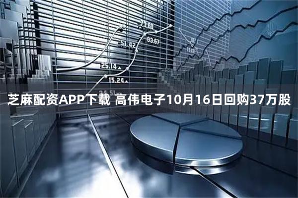 芝麻配资APP下载 高伟电子10月16日回购37万股